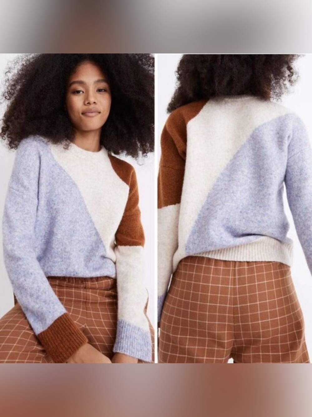 Madewell Cedarbrook Pullover Sweater in Colorblock
